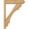 Ekena Millwork Olympic Rough Sawn Arts and Crafts Outlooker, Western Red Cedar, 6"W x 24"D x 32"H OUT06X24X32OLY03RWR - alternate 4